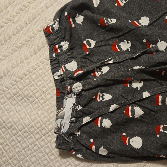 Pottery Barn Teen Cool Santa Christmas Flanel Pajamas Set TWO piece Medium - Picture 7 of 7